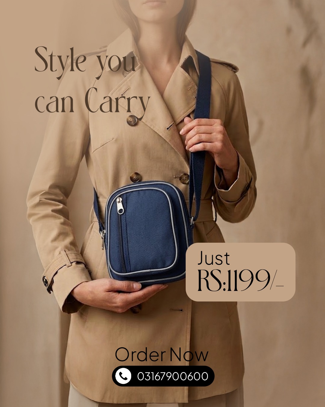Elegant Black Crossbody Bag for Women – Minimal, Stylish & Everyday Essential — 4